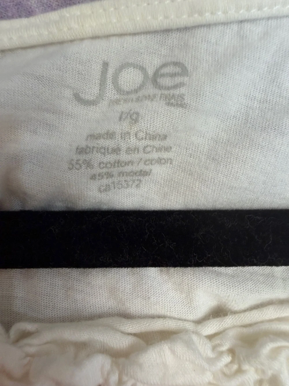 Joe Fresh Cream One-Shoulder Ruffle Blouse - Picture 2 of 2